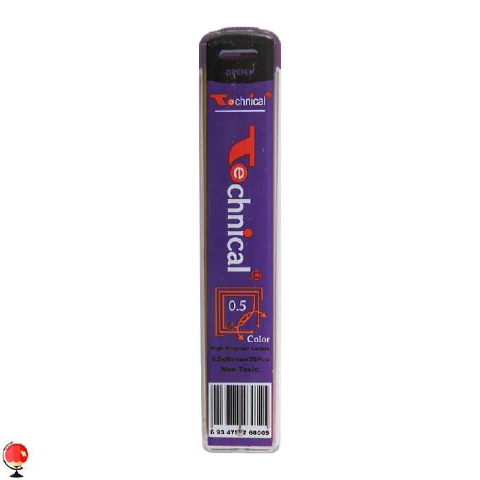 نوک مداد نوکی 0.5 رنگی تکنیکال