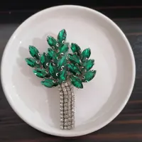 سنجاق سینه جواهردوزی خوشه گندم تمام دوخت