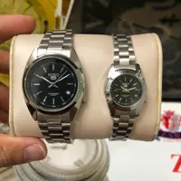 ساعت تک سیکو بنداستیل نقره ای به همراه 12 ماه گارانتی 