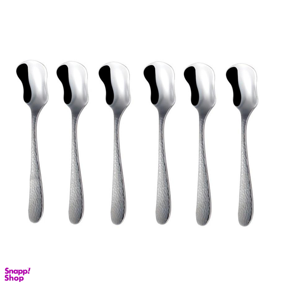 قاشق بستنی خوری ناب استیل مدل واریان بسته 6عددی