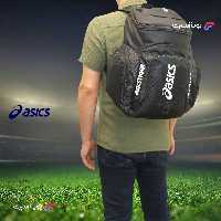کوله پشتی ورزشی ضد آب جدید اسیکس asics سایز متوسط a12 مشکی