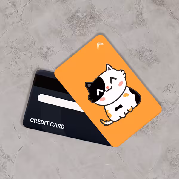 استیکر کارت بانکی طرح گربه و کارتونی کد CAA803-K