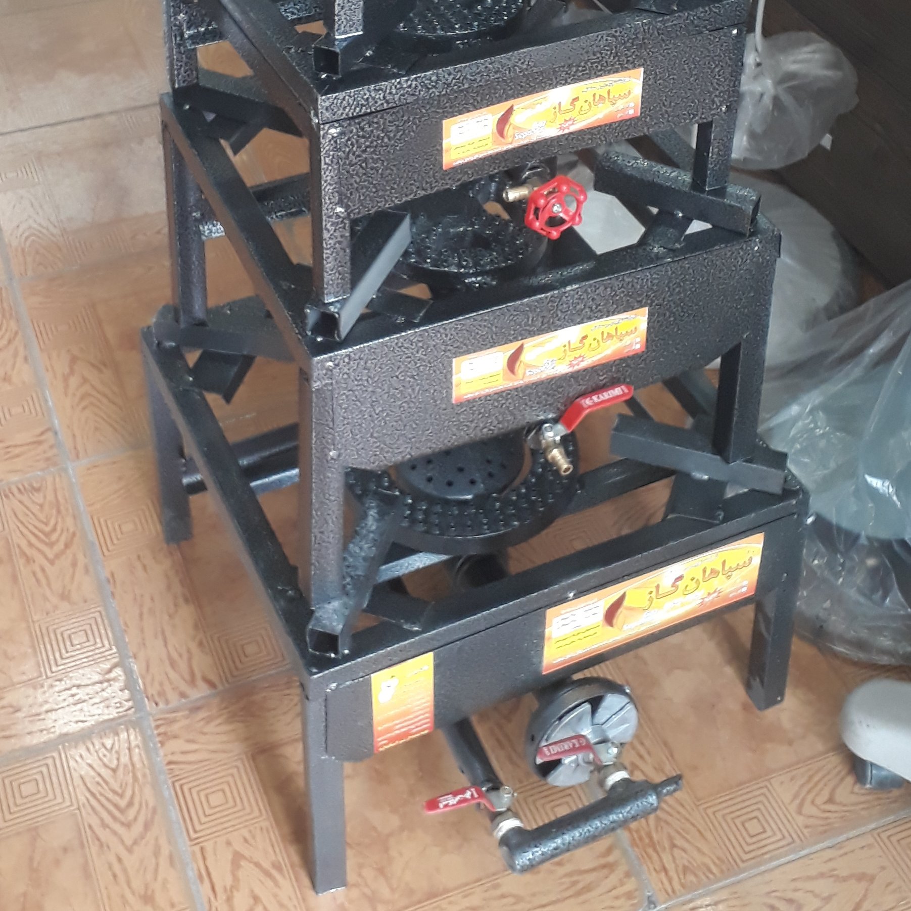 اجاق گاز 45در45 سپاهان گاز چهار پایه حیاطی 45×45