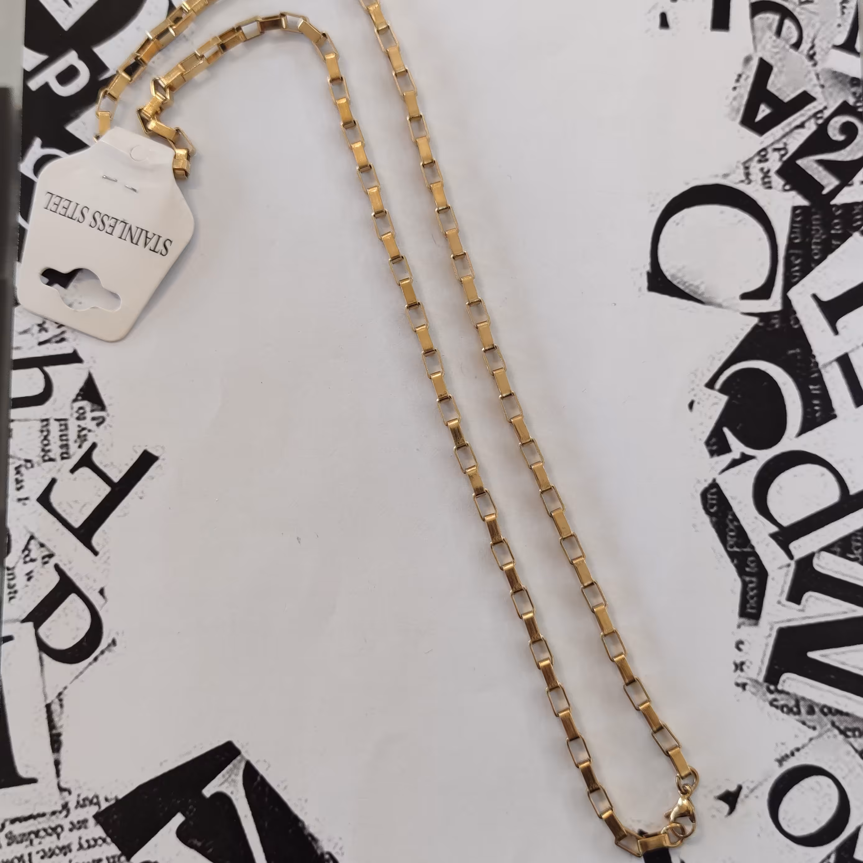 زنجیر آجری پهن.استیل رنگ ثابت