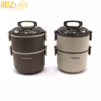 لانچ باکس دوطبقه گرد 718