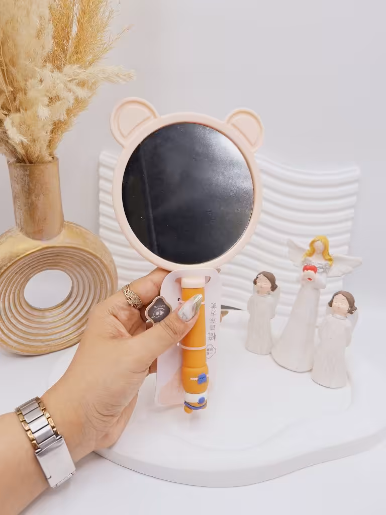 آینه دسته دار دو گوش طرح رندم