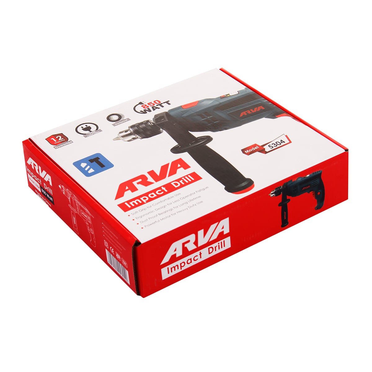 دریل چکشی 850 وات 13 میلی آچاری مدل 5304 آروا
