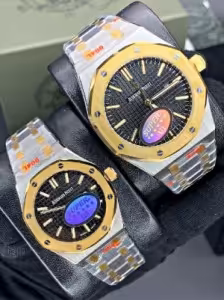 ساعت مچی ست مردانه و زنانه آدمار پیگه موتور ژاپن AP