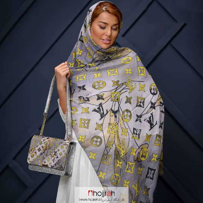 اطلاعات ، قیمت و خرید ست شال و‌کیف پاسپورتی طرح LV کد RO49