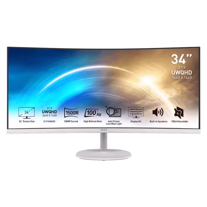 قیمت مانیتور خمیده PRO MP341CQW ام اس آی 34 اینچی 100 هرتز