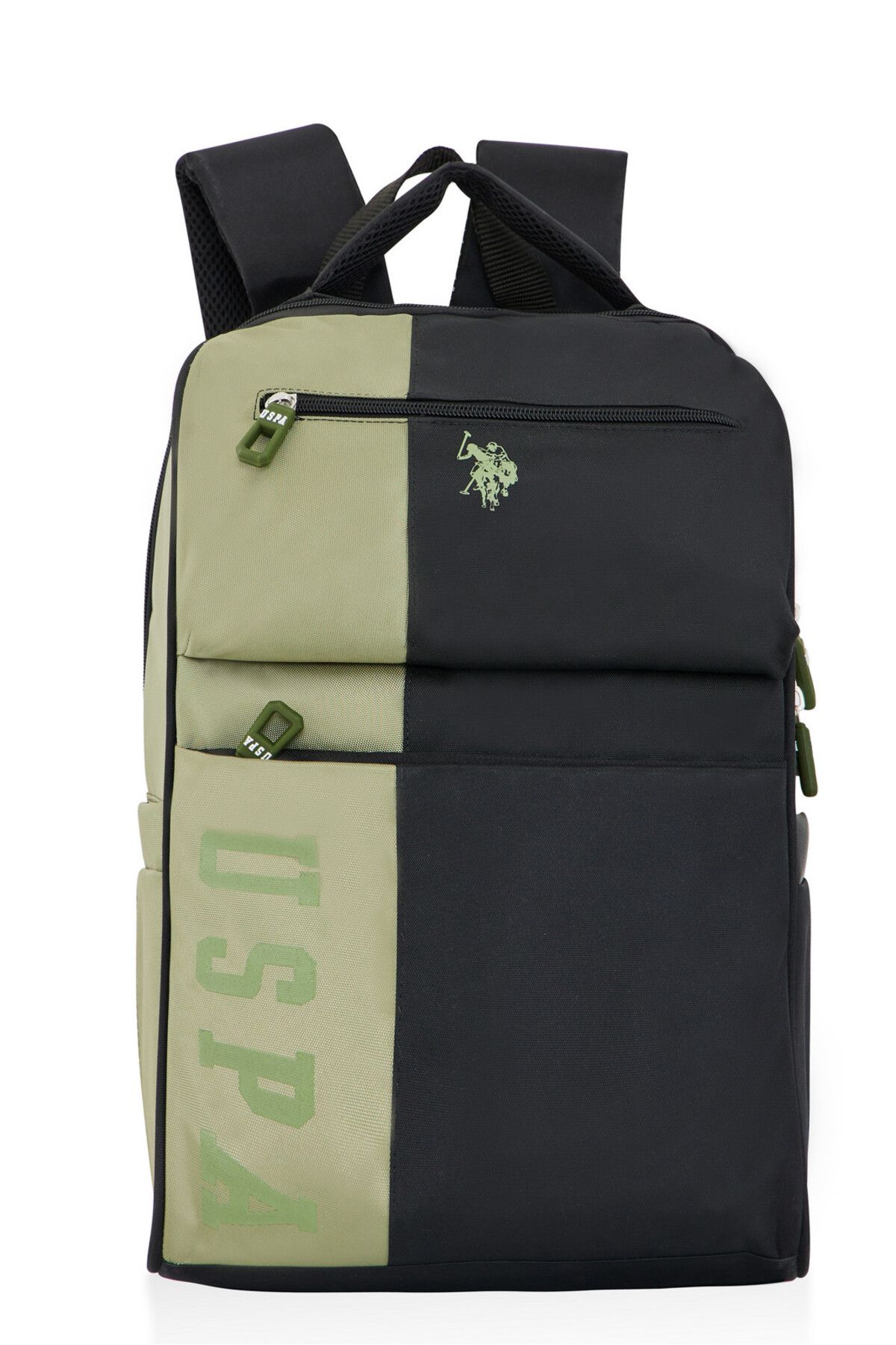 کوله پشتی چند رنگ مردانه و زنانه پایه. چوگان Assn. سیاه سبز U.S. Polo Assn.