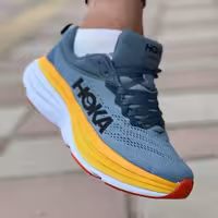 648 کتونی لژ دار مردانه هوکا رنگ و طرح خاص مناسب ورزش و پیاده روی HOKA