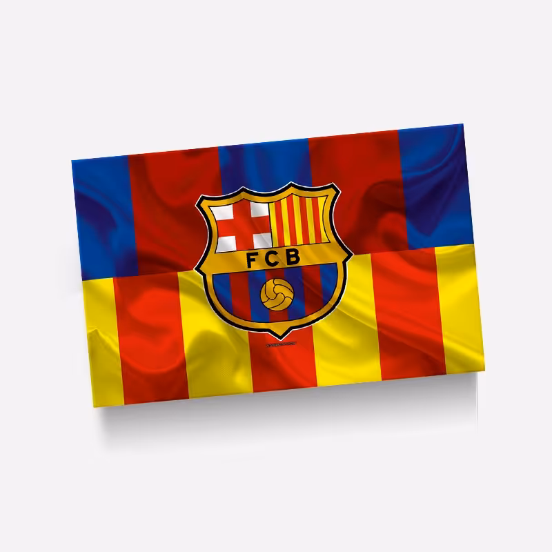 استیکر(برچسب) کارت عابر بانک-طرح تیم بارسلونا-کد348-سفارشی