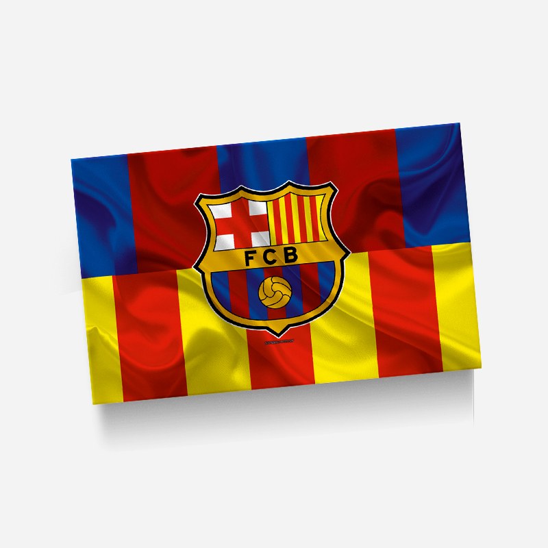 استیکر(برچسب) کارت عابر بانک-طرح تیم بارسلونا-کد348-سفارشی