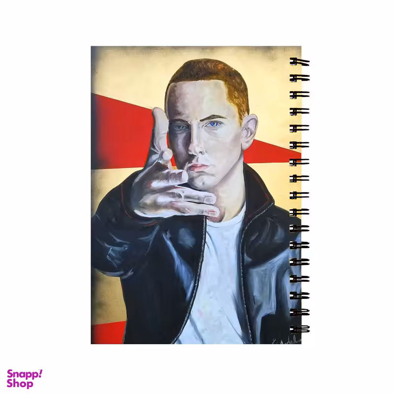 دفتر 60 برگ طرح Eminem کد D74