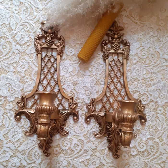 شمعدان دیواری مشبک کلاسیک