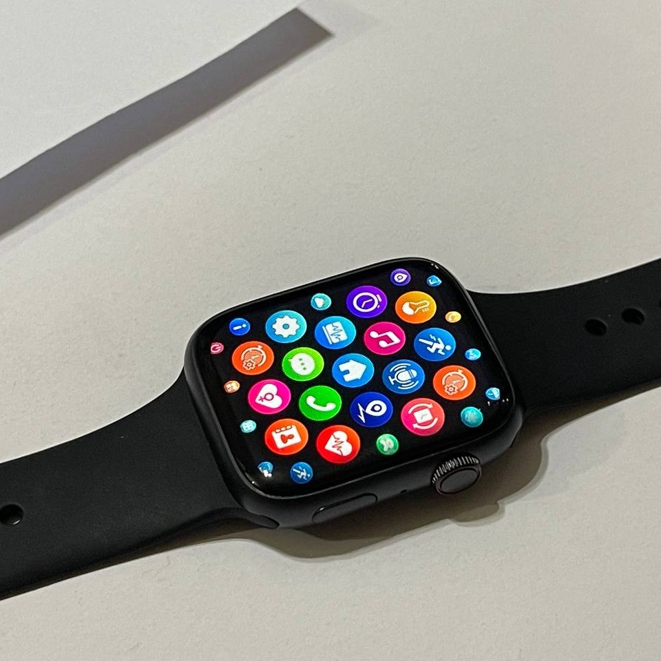ساعت هوشمند اسمارت واچ طرح اپل واچ سری 7 صحفه نمایش  OLED