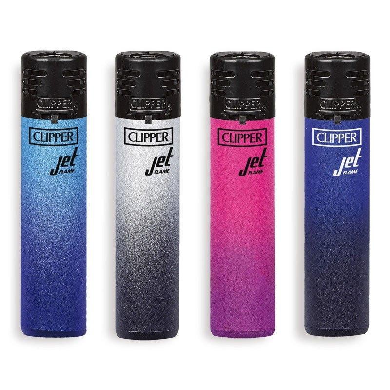 فندک کلیپر اتمی سایز بزرگ مجموعه 4 عددی دو رنگ