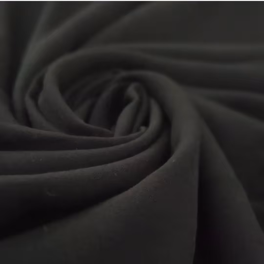 یک متر پارچه نخی مشکی اعلا عرض 90