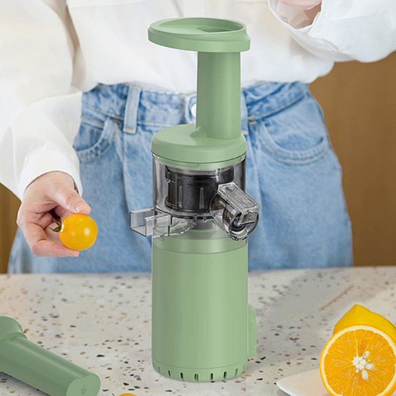 دستگاه آبمیوه گیری شارژی BJ08 Xiaomi mini slow juicer سبز