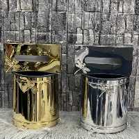 سطل و جادستمال استیل گرد
 رنگ طلایی و نقره ای 
کیفیت درجه یک
با ضمانت