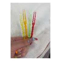 چنگال مزه خوری رنگی پک 25 عددی