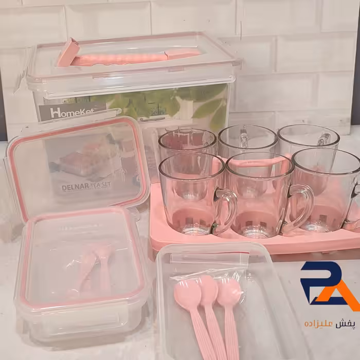 سرویس چایخوری 6نفره دلنار محصول برندمعتبرهوم کت تهیه شده از بهترین مواداولیه 