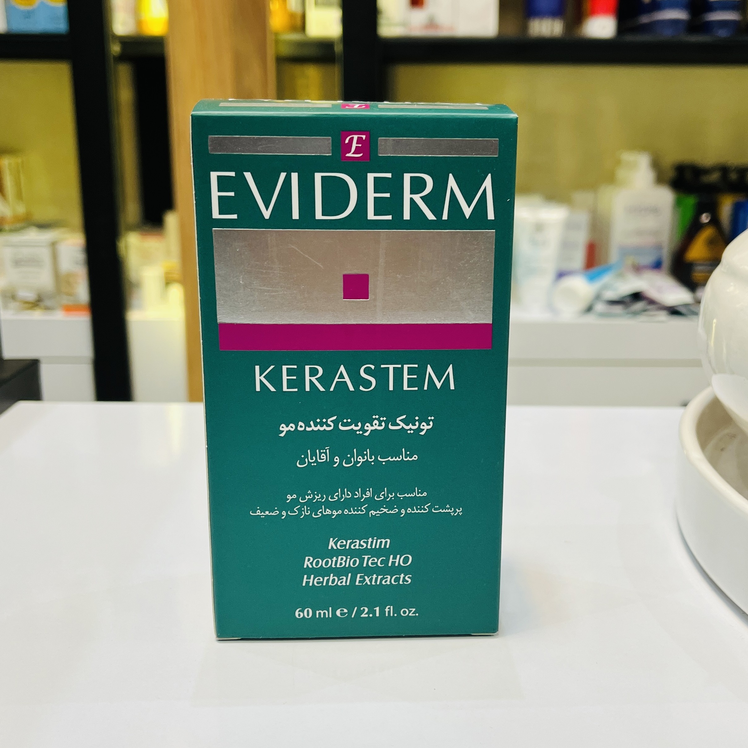تونیک تقویت کننده مو اویدرم مدل kerastem حجم 60 میلی لیتر