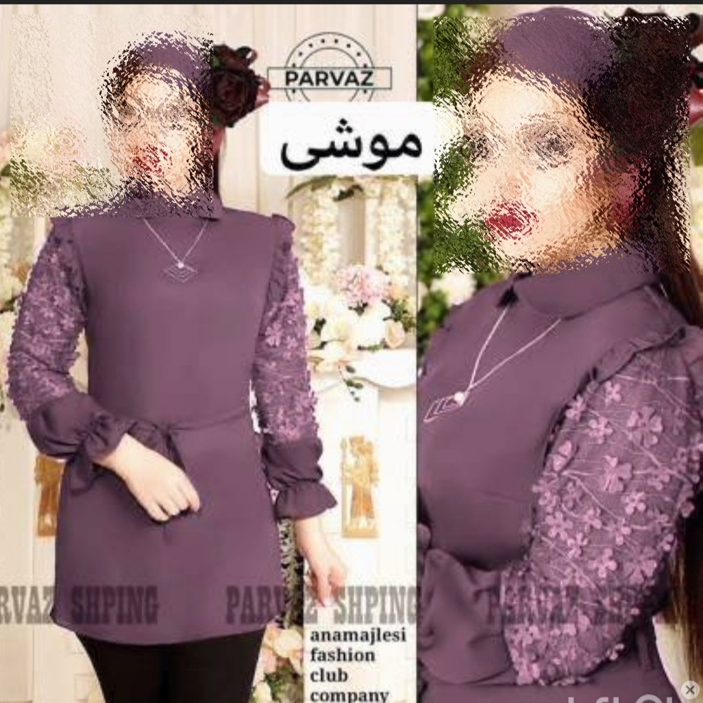 شومیز جنس کرپ حریر سایز 40تا54