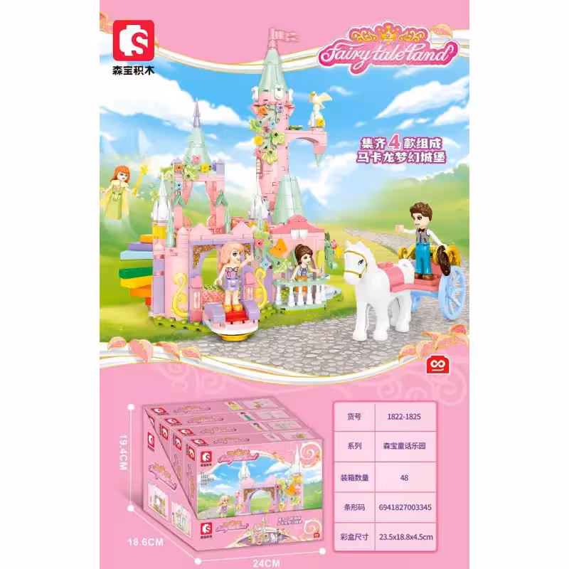 اسباب بازی لگو 127 تکه مدل درشکه کد 1824