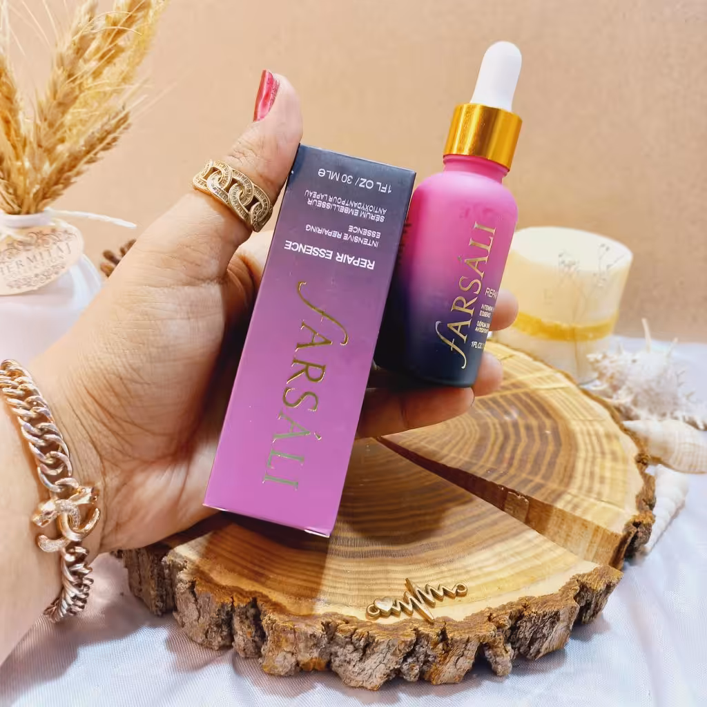 پرایمر و سرم صورت بنفش فارسالی farsali مدل repair essence