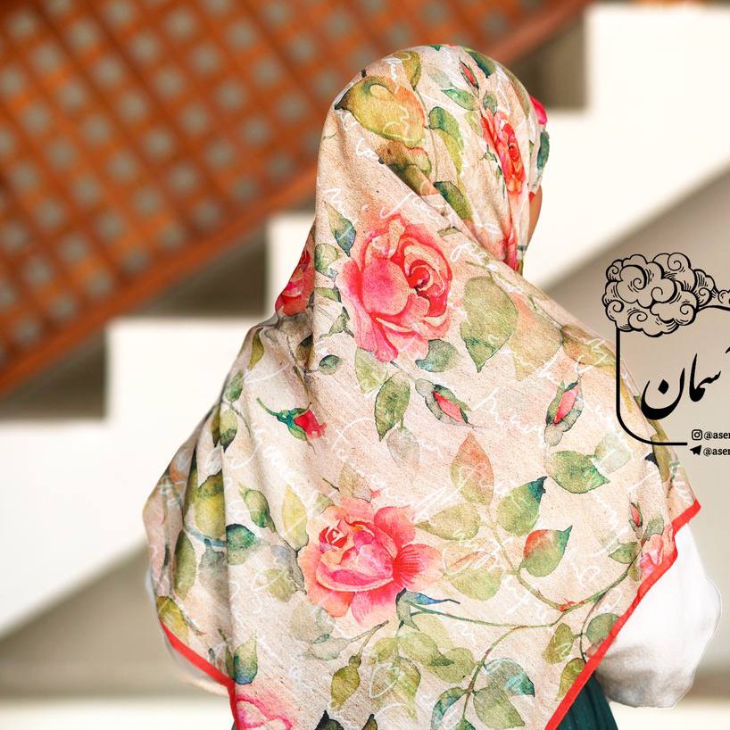 روسری نخ وی آی پی قواره دار 140 خنک و زیبا در طرح متنوع 5