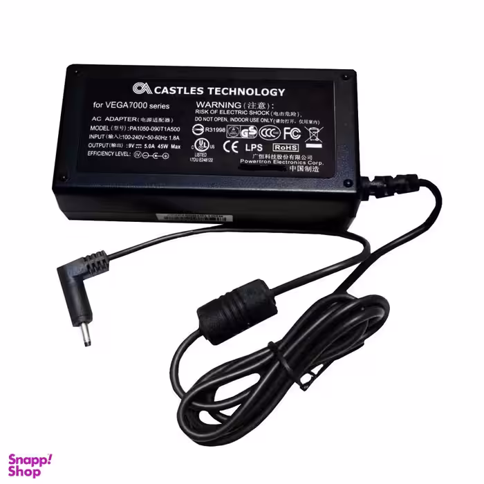 آداپتور سوئیچینگ مدل 9 ولت 5 آمپر کد CASTLES VEGA 5000