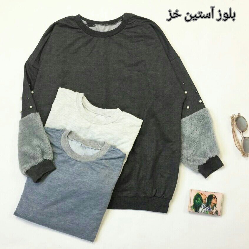 بلوز استین پولیشی زنانه ودخترانه