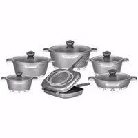 سرویس قابلمه چدن گرانیتی 12 پارچه دالتون مدل فلورانس