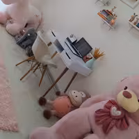 میز تحریر دوکشو وسط باکس