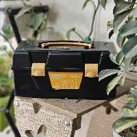 جعبه ابزار پلاستیکی دو طبقه رنگ مشکی