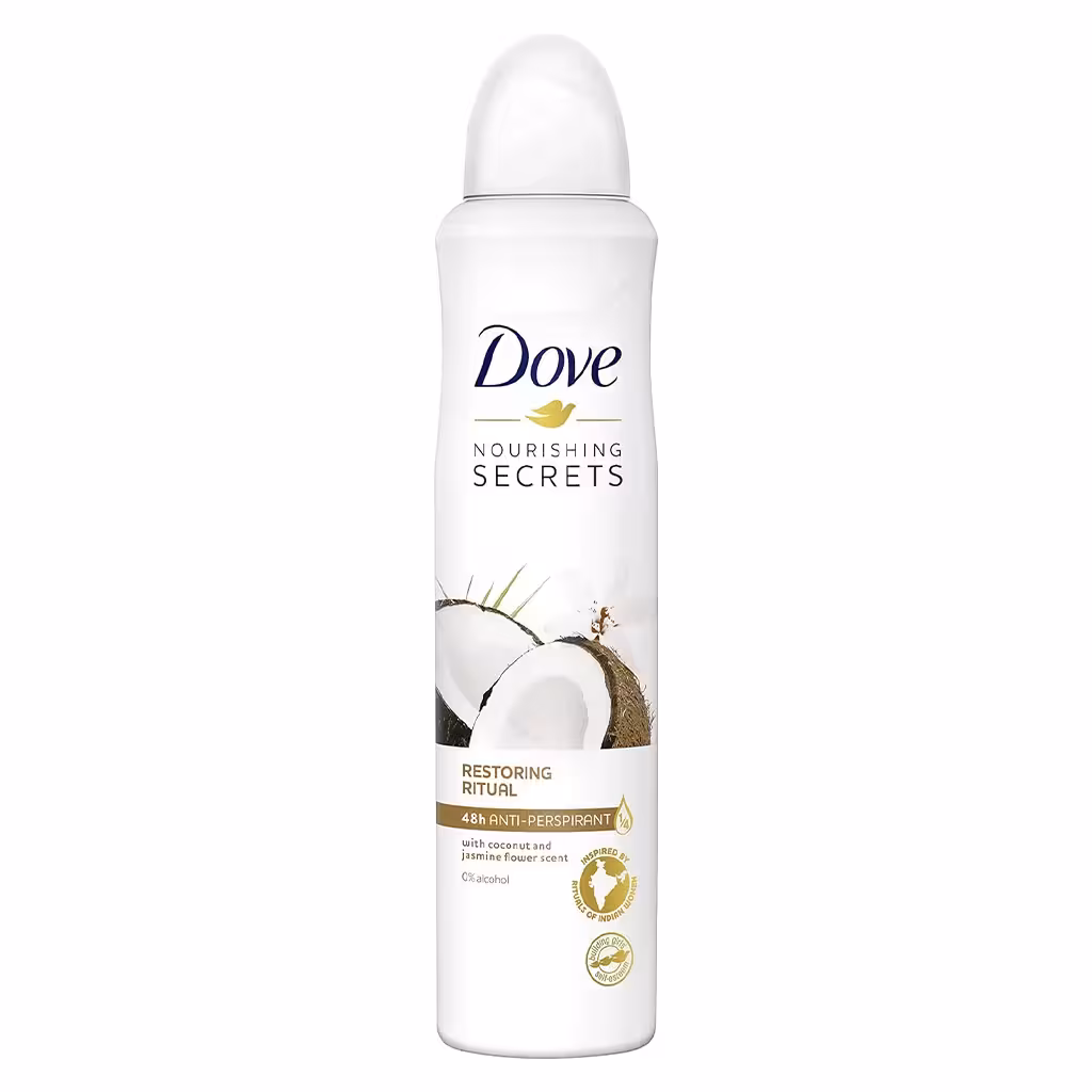 اسپری بدن داو نارگیل و گل یاس | Dove Coconut &amp; Jasmine Flower Scent