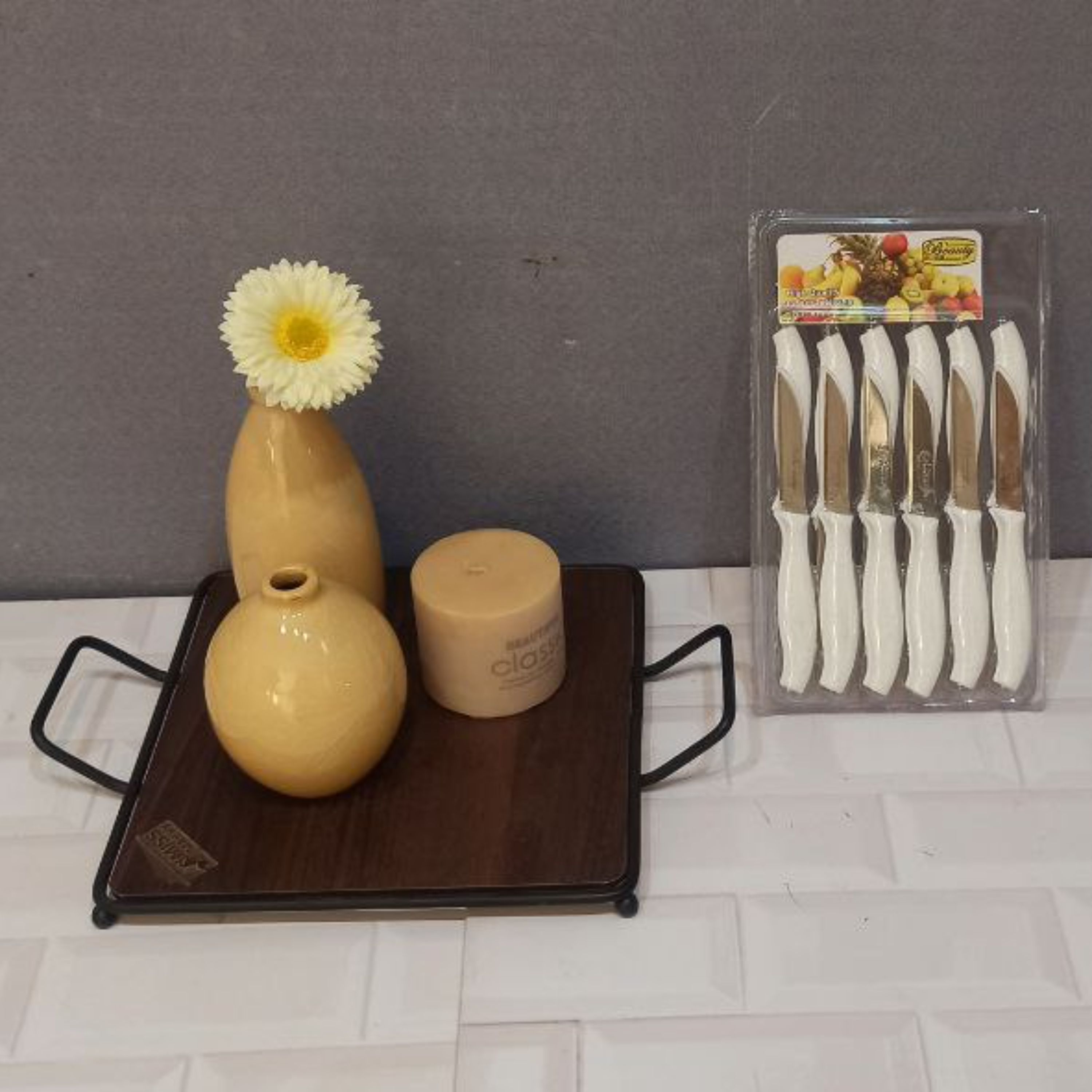 کارد میوه خوری  6 تایی دافنی باکیفیت بالا و تیز  مناسب برای آشپزخانه و جهیزیه  