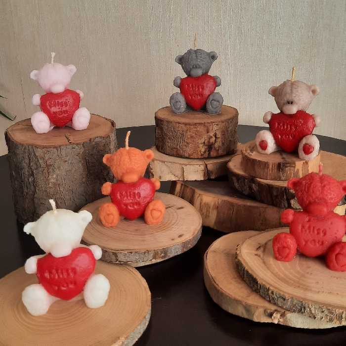 شمع خرس قلبدار