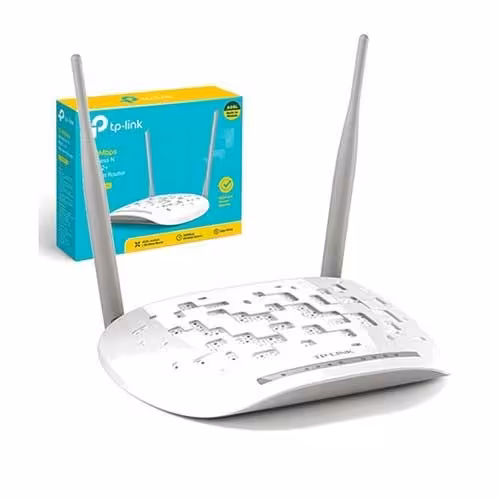 مودم روتر ADSL2 Plus بی‌سیم N300 تی پی-لینک مدل TD-W8961N_V1  کد 1495