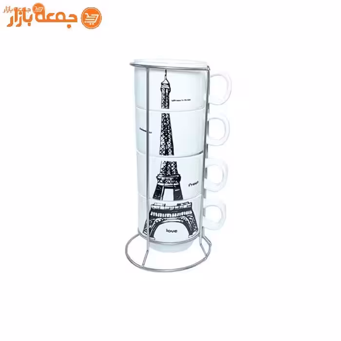 ست فنجان 4 تایی به همراه استند