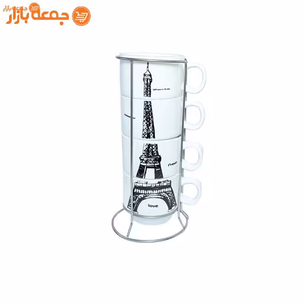 ست فنجان 4 تایی به همراه استند