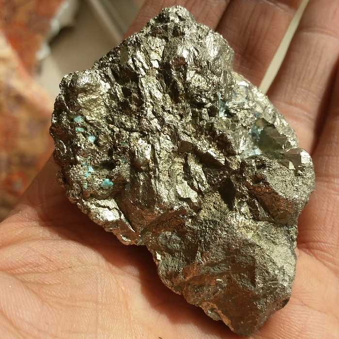 سنگ راف غولپیکر وارداتی پیریت طلایی محشششر ملقب به سنگ طلا  100 در 100 طبیعی