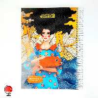 دفتر مشق 160 برگ سیمی طرح ماهی قرمز جلد طلقی آونگ