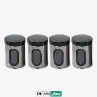 حبوبات استیل 1لیتر یونیک 4عددی کد5970