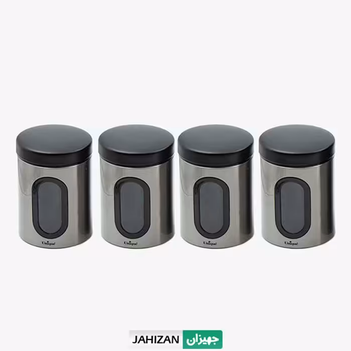 حبوبات استیل 1لیتر یونیک 4عددی کد5970