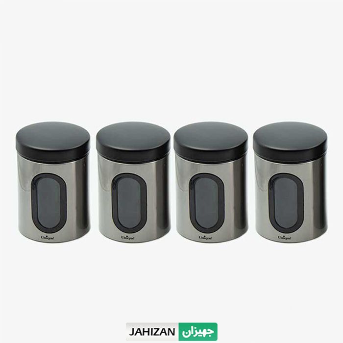 حبوبات استیل 1لیتر یونیک 4عددی کد5970