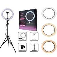 رینگ لایت 26 سانتی دو رنگ دیمر دار