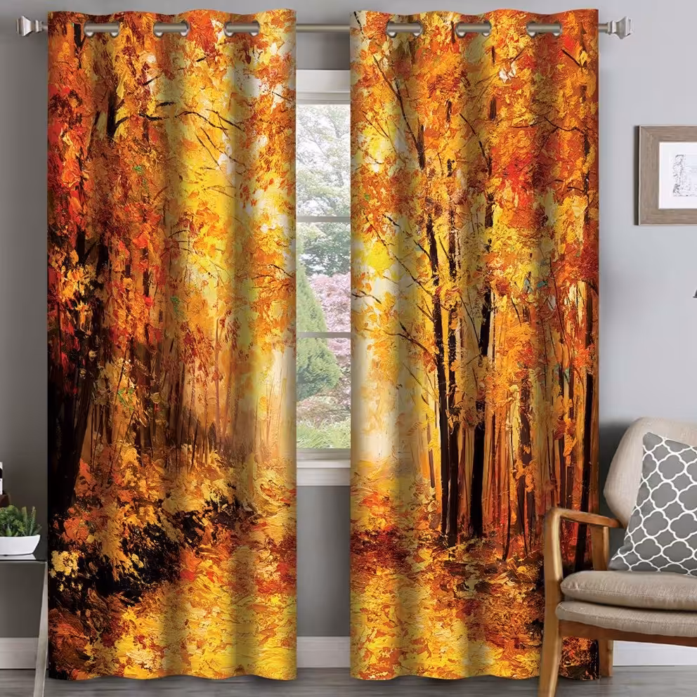 پرده چاپی  پانچ  طرح   نقاشی و منظره  کد616